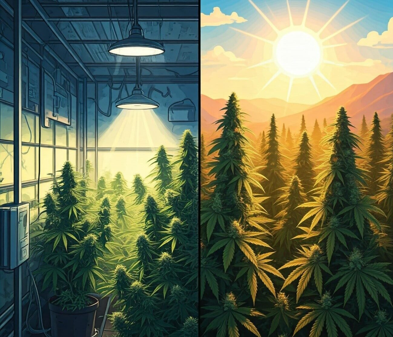 Cultivo de Cannabis Indoor e Outdoor: Vantagens e Desvantagens